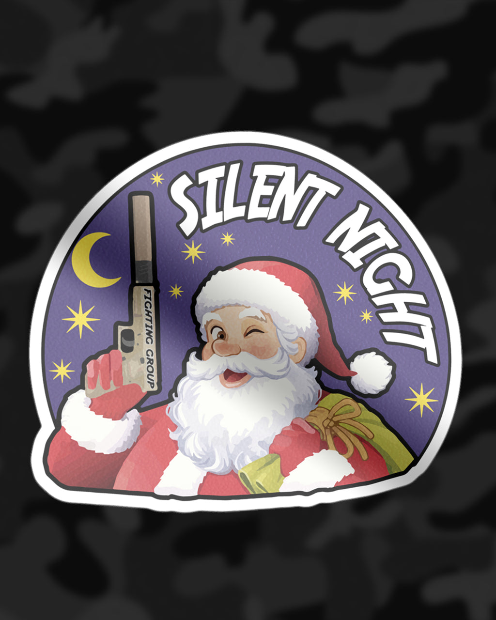 SILENT NIGHT STICKER.